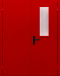 Фото двери «Двупольная со стеклом (красная)» в Нижнему Новгороду