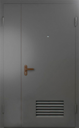Фото двери «Техническая дверь №7 полуторная с вентиляционной решеткой» в Нижнему Новгороду